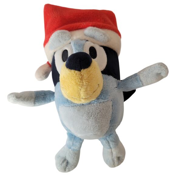 Bluey Plush Stuffed Animal 10" Christmas Santa Hat Holiday Toy Christmas Plushie - Picture 7 of 11